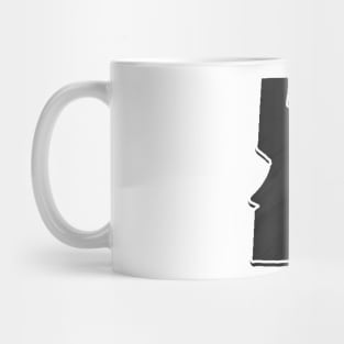 Black Idaho Outline Mug